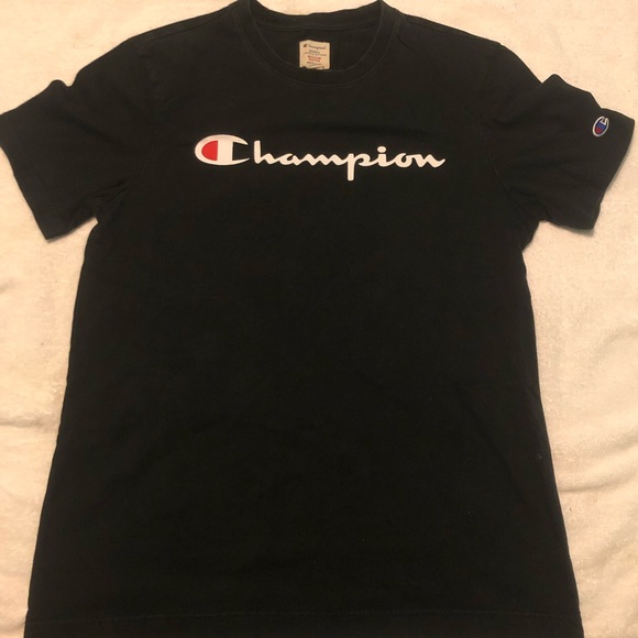 3/20$ Champion - Black Original T-Shirt - Picture 1 of 4